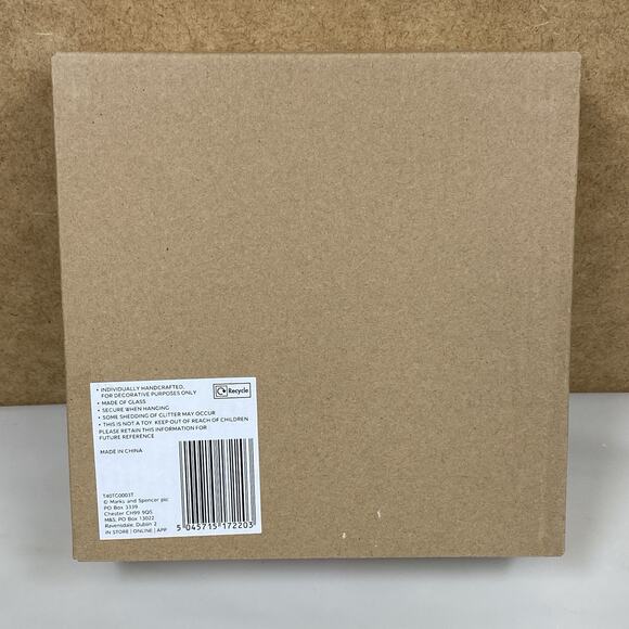 M&S London Christmas Glass Ornaments Set Of 3 The Shard Gherkin London Eye - New - Picture 6 of 7